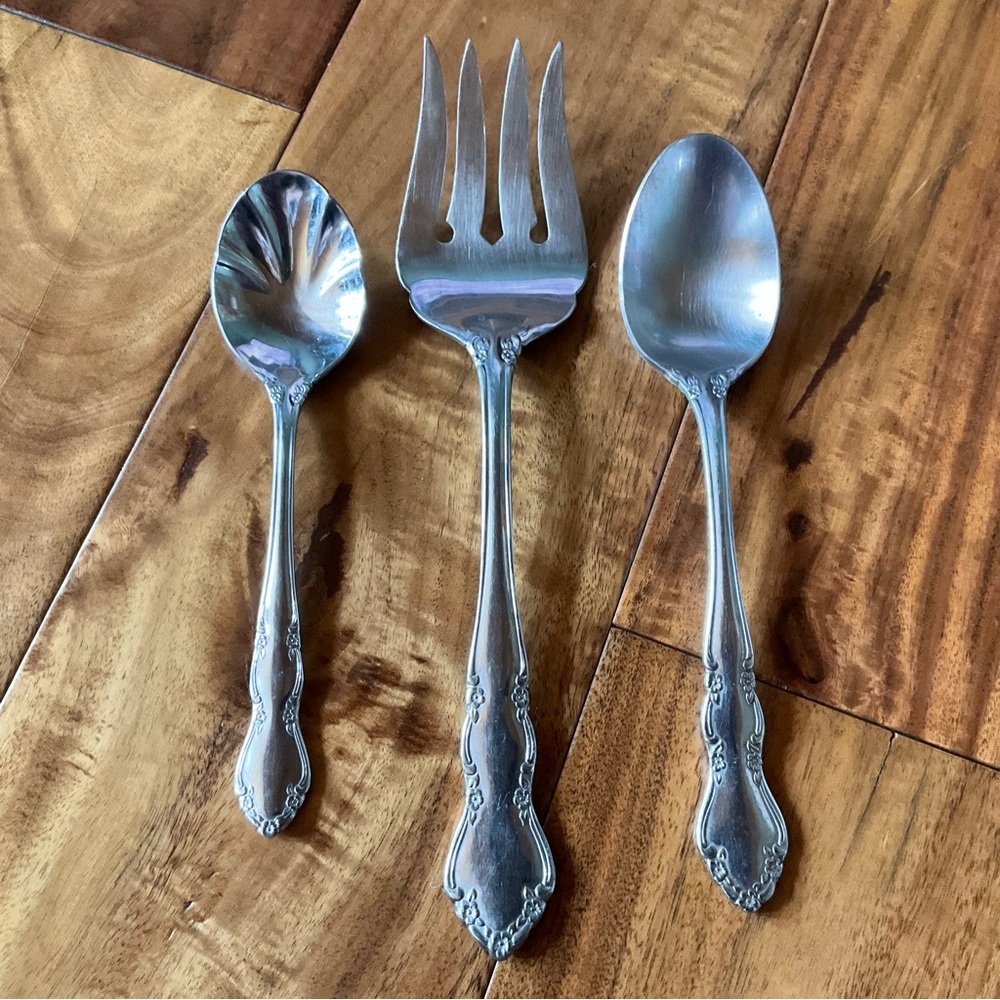 ✔️ Retroneu Starlight Flatware Set Large Fork, Jam Spoon, Tablespoon